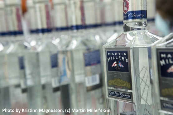 At the Martin Miller's Gin Bottling Plant in Iceland