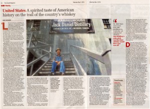 The American Whiskey Trail in The Herald magazine in Scotland