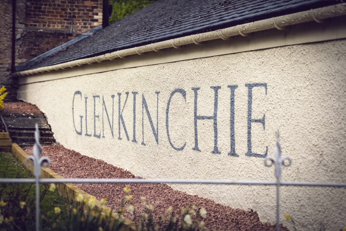 The Glenkinchie Distillery in Scotland in winter