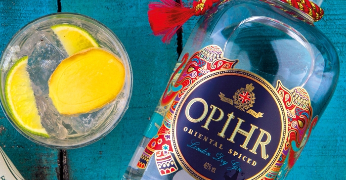 Opihr gin and ginger ale cocktail recipe