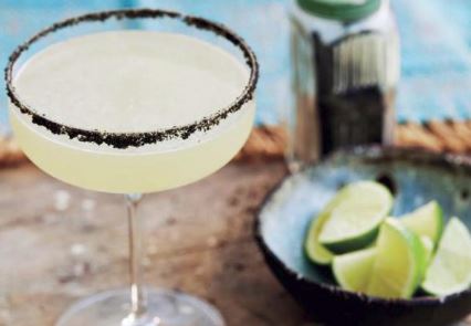 Photo of an Eight Promises Margarita from the tequila and mezcal cocktail recipes book, Tequila Beyond Sunrise, by Jesse Estes