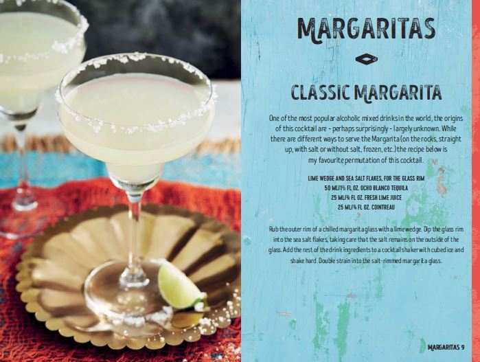 Classic Margarita recipe from the tequila and mezcal cocktail recipes book, Tequila Beyond Sunrise, by Jesse Estes