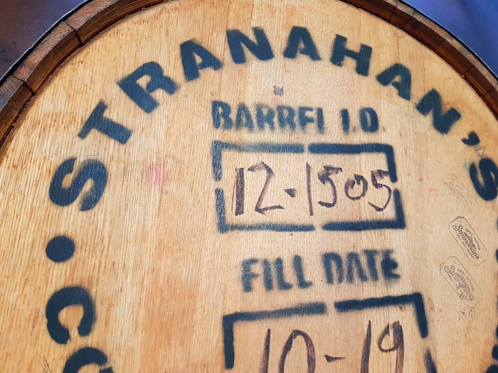 Barrel at Stranahan's Whiskey Distillery in Denver, Colorado
