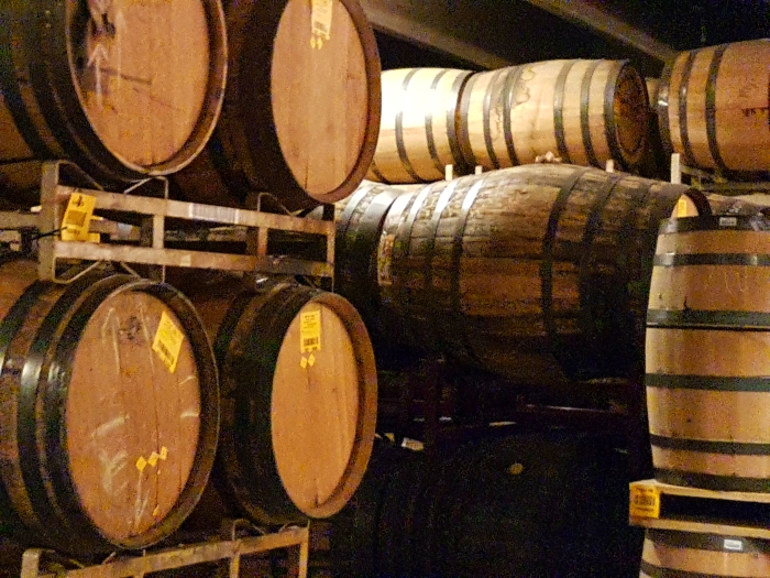 Barrels at Stranahan's Whiskey Distillery in Denver, Colorado