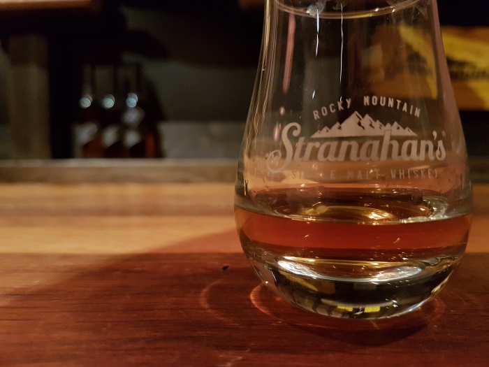 Whiskey tasting glass at Stranahan's Whiskey Distillery in Denver, Colorado