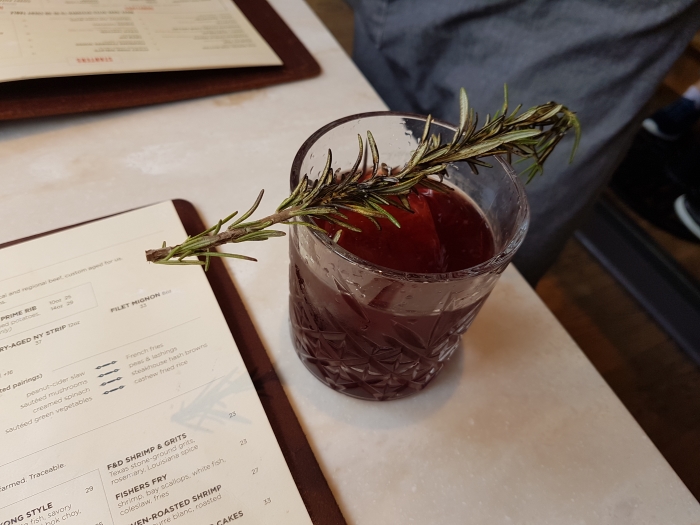 A Smokey Cocktail at The Farmers and Distillers Restaurant and Distillery in Washington DC