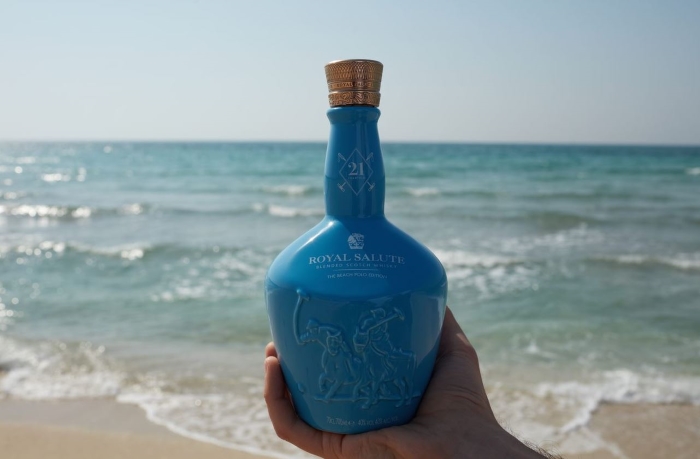 Royal Salute whisky bottle