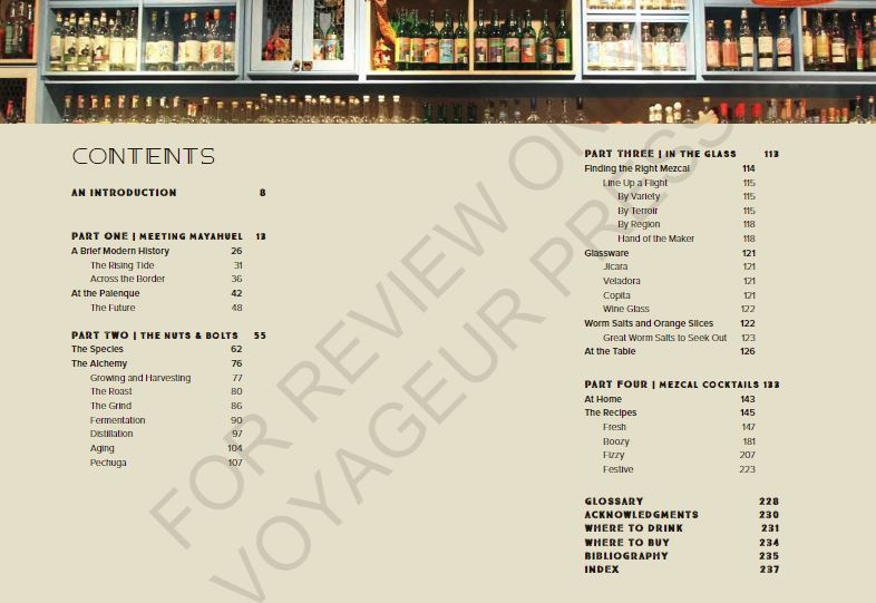List of contents from Mezcal by Emma Janzen book review
