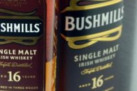 A bottle of Bushmills Irish Whiskey for St Patrick's Day.