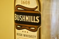 A bottle of Bushmills Irish Whiskey for St Patrick's Day.