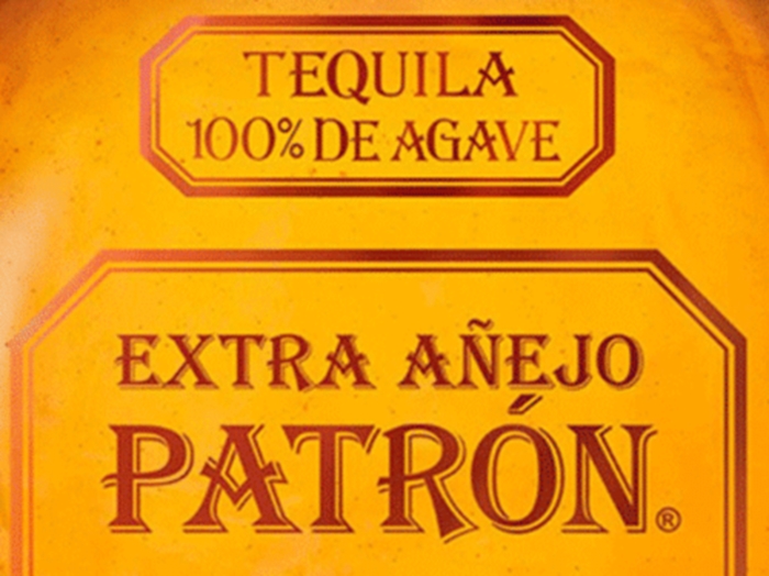 Patron Extra Anejo Tequila Bottle