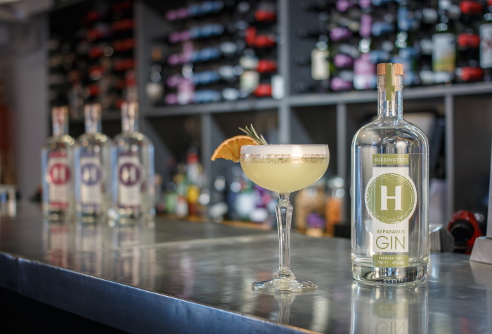 Hussingtree asparagus gin cocktail
