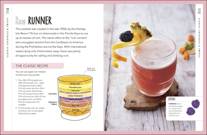 Rum runner recipe and alternatives from the book Let's Get Tropical, a collection of tropical and tiki cocktail recipes from around the world.