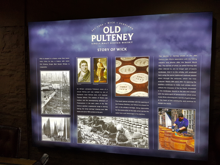 The story of the history of Wick as seen in the Old Pulteney whisky visitor centre.