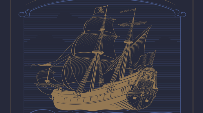 Detail from the cover of the book A Rum Tale