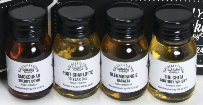 Samples from The Really Good Whisky Company's Advent Calendar