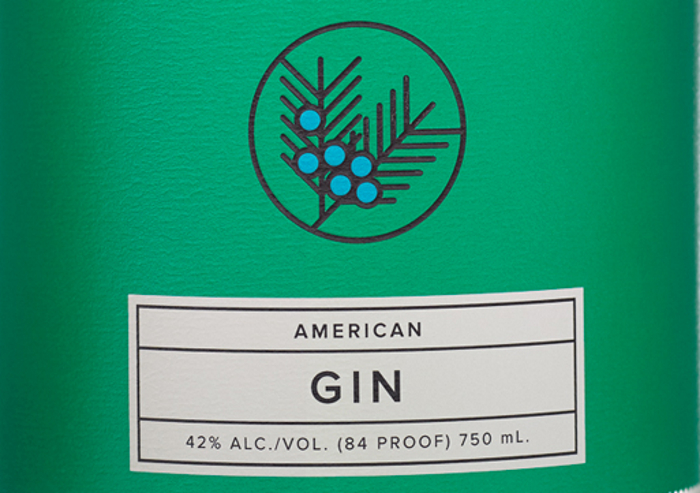 Tommyrotter American Gin, detail from the label.