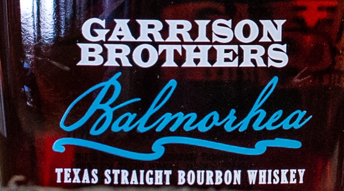 Garrison Brothers Texas Balmorhea Bourbon label