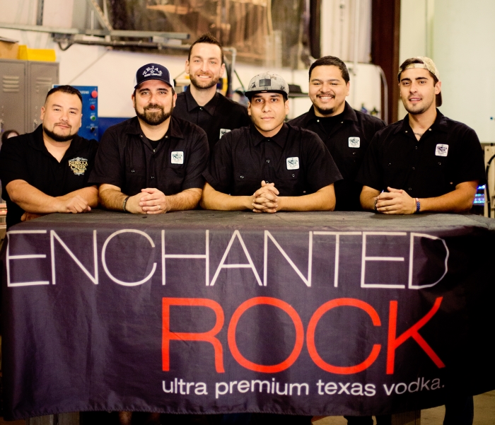 Workers at the Rebecca Creek Distillery in Texas
