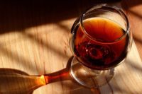 A glass of cognac