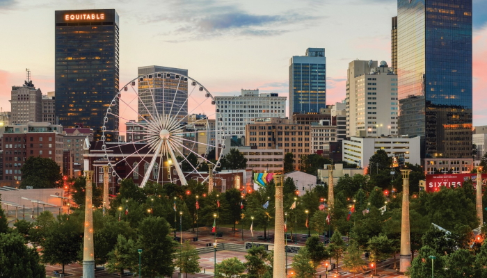 The Atlanta Skyline in Georgia