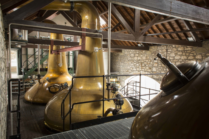 The Speyburn whisky distillery on Speyside in Scotland