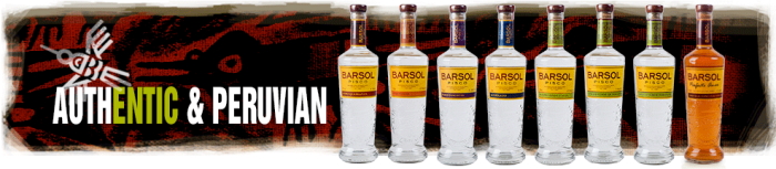 Barsol Pisco range of products