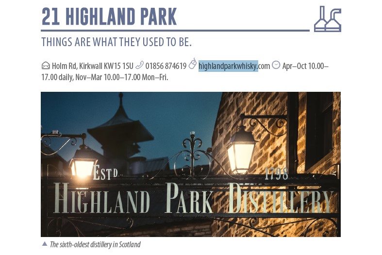 Britain in a Bottle Highland Park Distillery