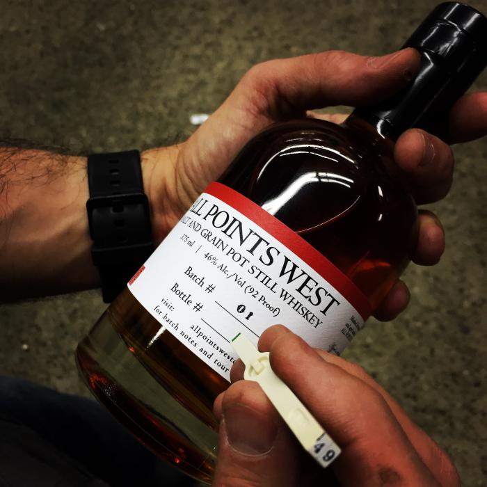Buying Craft Spirits Online, an All Points West Distillery Whiskey Bottle