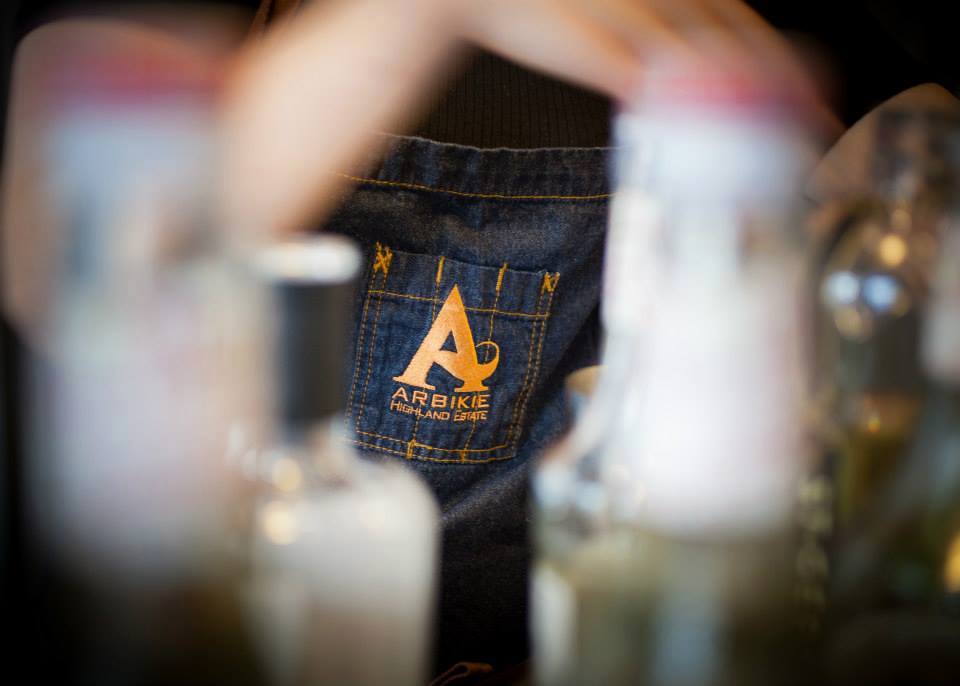 An apron at Arbikie Distillery