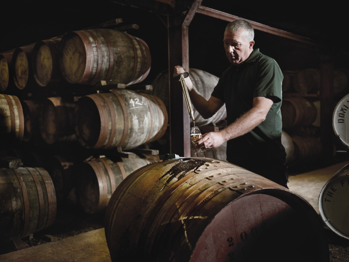 In the Glengoyne Distillery Warehouse in Scotland