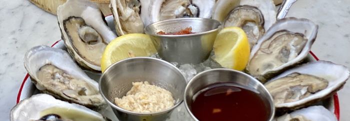 Plate of Oysters for pairing with Talisker whisky