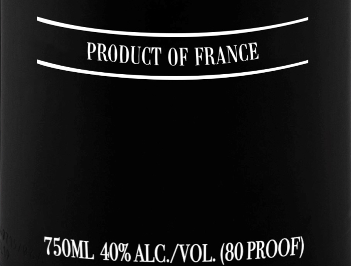 Voli Vodka Bottle label detail