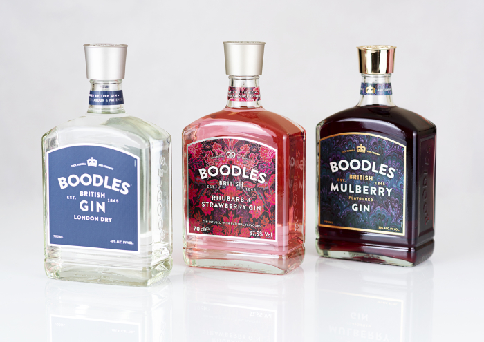 Boodles gin bottles
