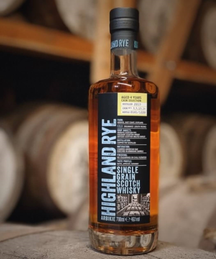 Arbikie Highland Rye Single Grain Scotch Whisky