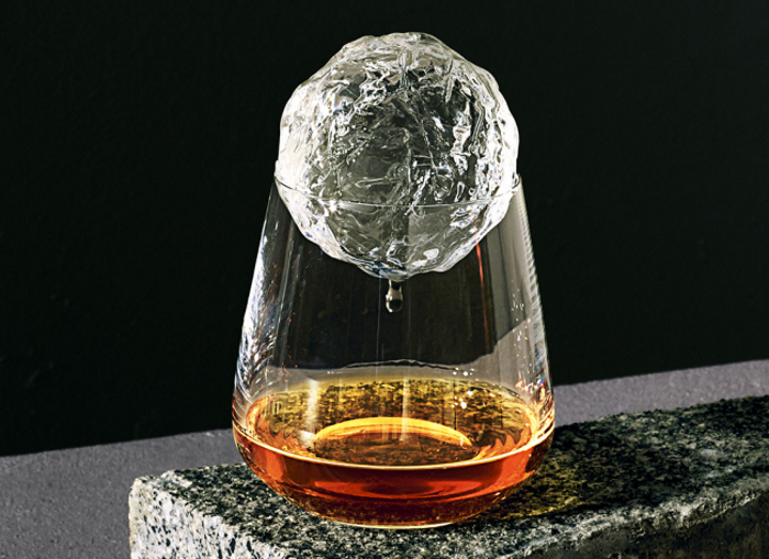 Equiano Afro-Caribbean rum on the rocks