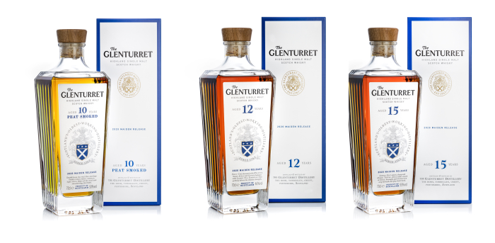 Three of the new Glenturret Expressions