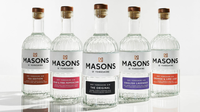 Masons of Yorkshire range of gins