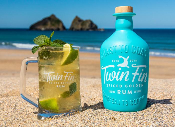 Twin Fin Cornish Rum from Tarquin's Distillery in Padstow, Cornwall