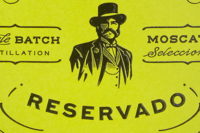 Detail from the label of an El Gobernador Pisco Bottle