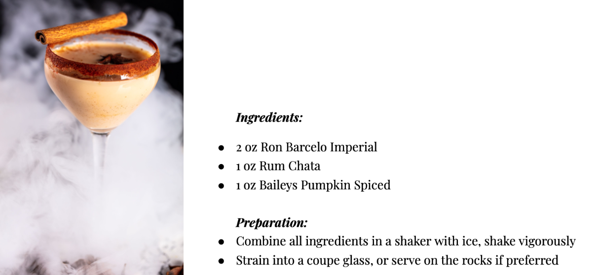 Canelazo rum cocktail