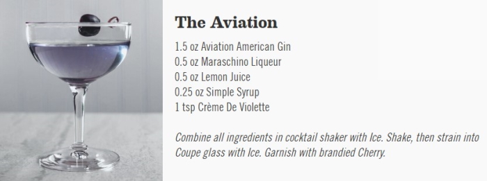 Aviation Gin's Aviation Cocktail Recipe