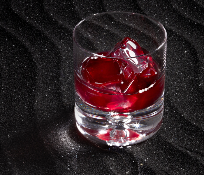 Mezcal Black Velvet Cocktail