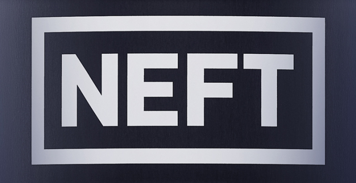 NEFT Vodka name on barrel