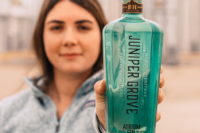 A bottle of Juniper Grove Atrium Gin