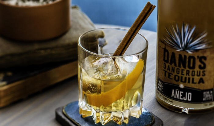 Dangerous Dano's Anejo Tequila Old Fashioned cocktail