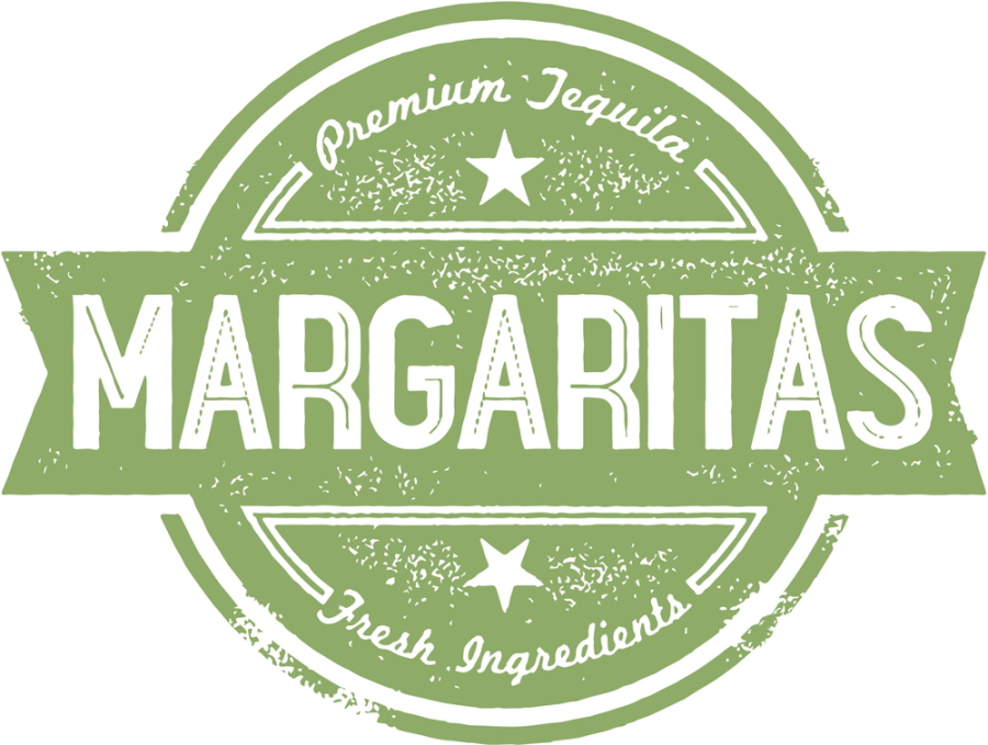 Premium Margaritas Cocktail Bar Menu Stamp