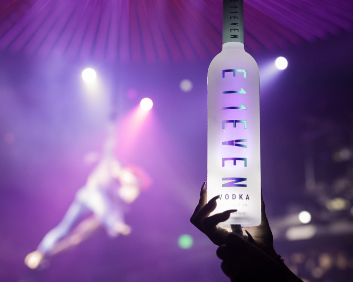 E11EVEN Vodka Bottle purple