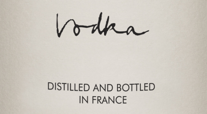 FAIR Quinoa Vodka Bottle label detail