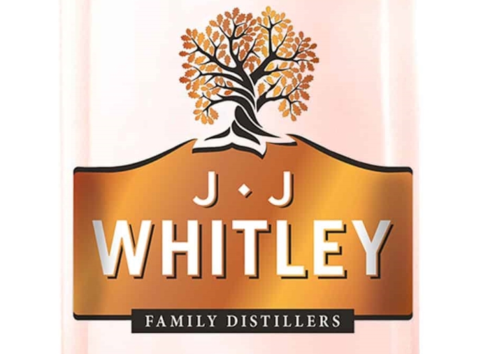 JJ Whitley rhubarb vodka bottle detail
